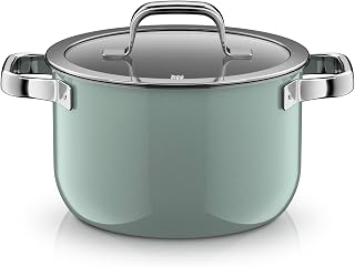 WMF Fusiontec Mineral Pro 0519805290 Cooking Pot with Lid 20 cm Durable Scratch-Resistant Material Induction Pot Suitable for All Hobs Made in Germany Eucalyptus Haze