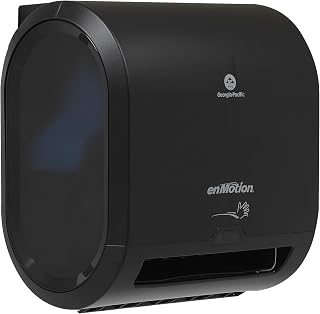 Georgia‑Pacific (by GP PRO) Impulse 8 in 1‑Roll Automated Touchless Paper Towel Dispenser, Black, 59498A