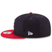 9Fifty MLB Atlanta Braves Basic Navy/Red Snapback Hat One Size by New Era – Polyester, Navy, Model 11591082
