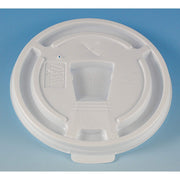 Wincup DT10 CPC 10 oz Drink Thru Plastic Multi Purpose Lid44; White - Case of 1000