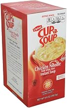 Lipton Cup-a-Soup Instant Chicken Noodle Soup Mix – 4 Boxes (88 Total Envelopes) – Quick, Easy Lunch or Snack