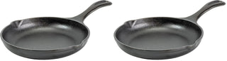 8" Cast Iron Skillet - Chef Collection - Perfect Sear - Ergonomic Handles - Superior Heat Retention - Cast Iron Cookware & Skillet (Pack of 2) by Lodge – 8" (Pack of 2)
