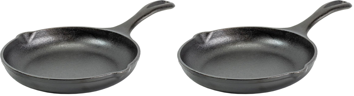 Lodge 8" (Pack of 2) / Black / 375.0 milliliters Skillets