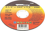 Forney 71854 4-1/2-Inch by 0.45-Inch A60T-BF Type 1 Metal Cut Off Wheel with 7/8-Inch Arbor