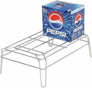 HUBERT Aisle Display Fixture Silver Wire - 24" L x 14" W x 8" H