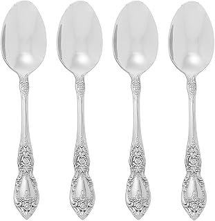Oneida Flatware Wordsworth Set Of 4 Teaspoons,Silver