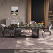Mesa De Jantar Natural Marble Dining Table Home Rectangular Villa Restaurant Diner Table by JOYNOW – 180*80*75cm, One Color, Model 8524