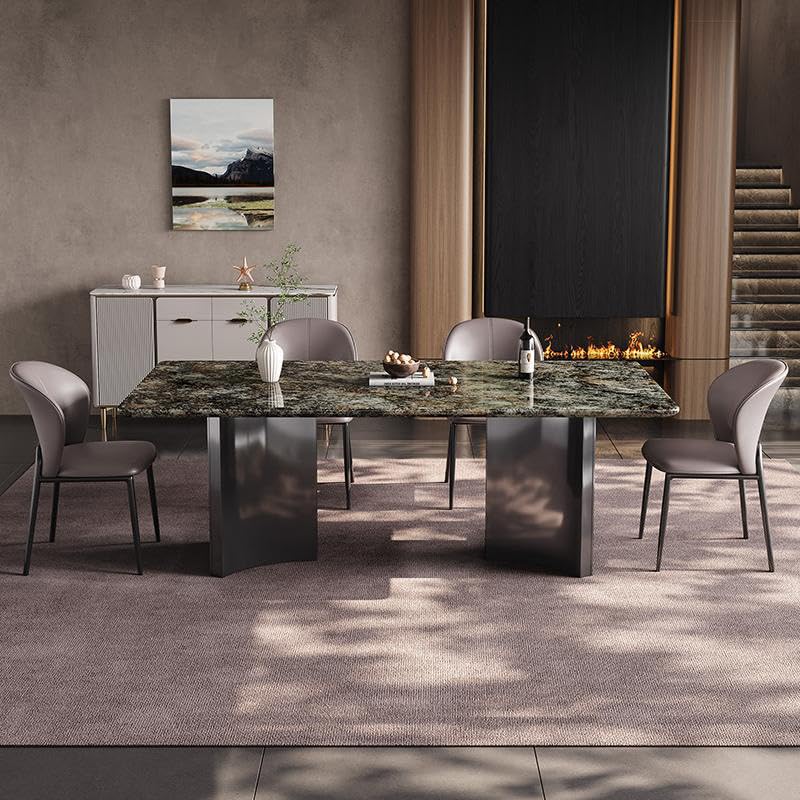 Mesa De Jantar Natural Marble Dining Table Home Rectangular Villa Restaurant Diner Table by JOYNOW – 180*80*75cm, One Color, Model 8524