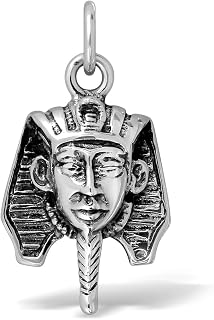 WithLoveSilver 925 Sterling Silver King of Ancient Egyptian Pharaohs Face Pendant