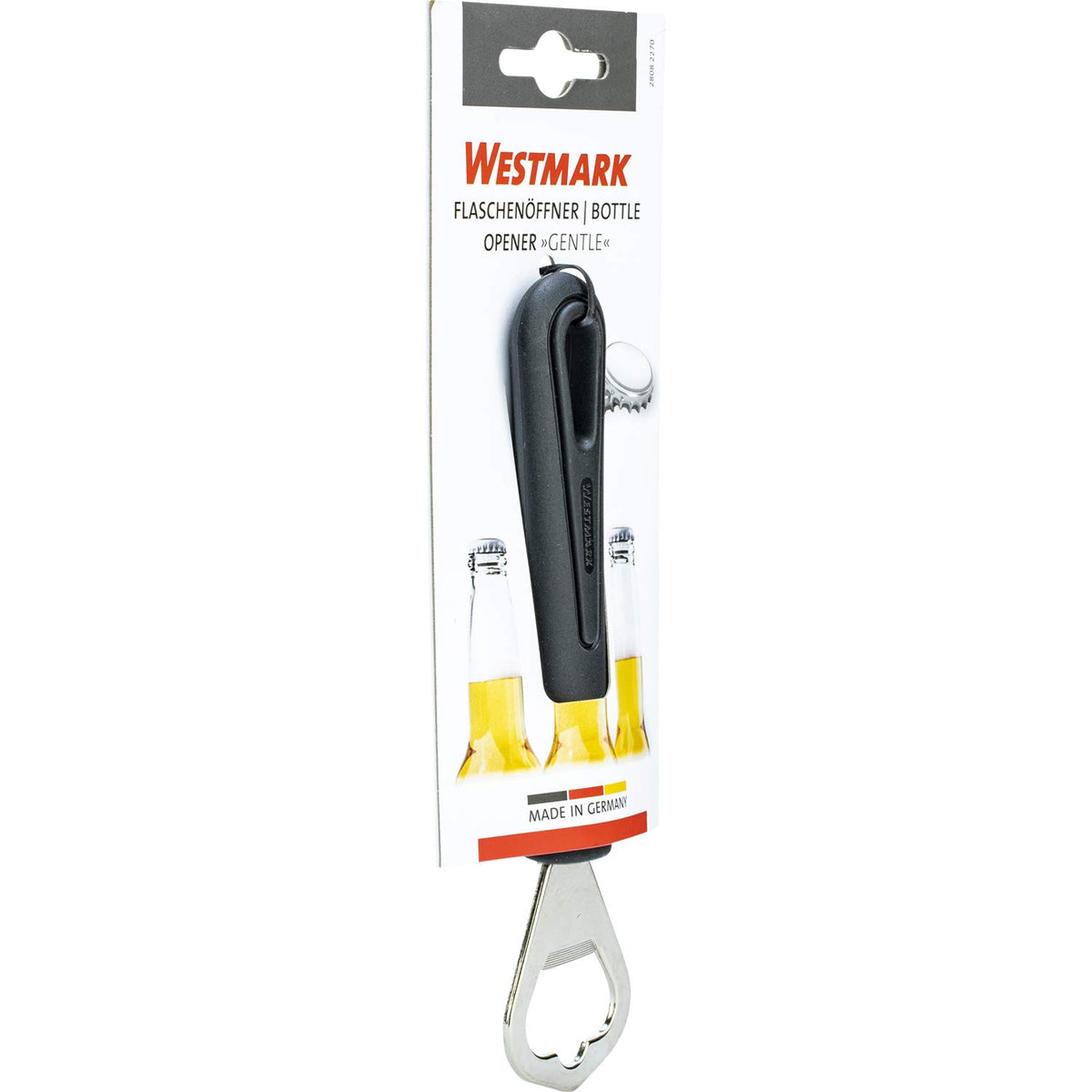 Bottle Opener Gentle by Westmark – A, Alloy Steel, Black/Silver, Model 28082270