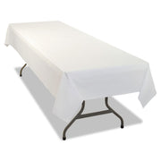 Tablemate Heavy-duty Plastic Table Covers by Table-Mate – 108" x 54", Plastic, White, Pack of 24, Model 549WHCT