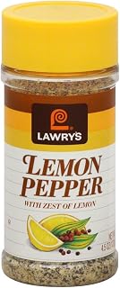 Lawry's Lemon Pepper, 4.5-Ounce Bottle (Pack of 12)