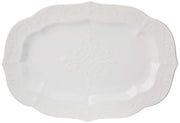 Lenox French Perle Stoneware Serving Platter, Large 18.5 Inch, White