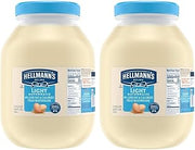 HELLMANN'S Light Mayonnaise Jar Condiment for Sandwiches, Salads, Mayo Made with 100% Cage Free Eggs, Gluten Free, 1 gallon (Pack of 2)