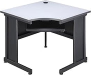 Global Industrial 36" W Corner Desk - Gray Finish Top