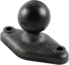 RAM MOUNTS Diamond Ball Adapter Plate with AMPS Pattern, B Size 1" Ball | High-strength composite adapter for device holders and AMPS-compatible mounting systems