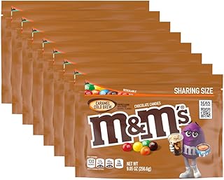 M&M's Caramel Cold Brew Chocolate Candy, Sharing Size Bag, 9.05 oz