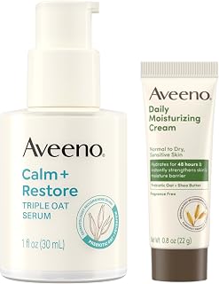 Aveeno Skin-Care Bundle for Sensitive Skin, Fragrance Free, 2 Items