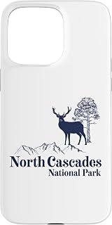 North Cascades - National Park Vintage 70s 80s Retro Case for iPhone 15 Pro Max
