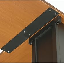 Global Industrial Table Top Connector Bracket, Metal, Black
