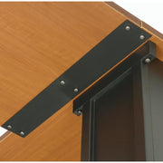 Table Top Connector Bracket by Global Industrial – 23-5/8"L x 3-1/8"W x 3-1/8"D, Metal, Black, Model 277500