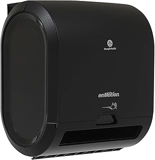 Georgia‑Pacific (by GP PRO) Flex Mini Automated Touchless Roll Paper Towel Dispenser, Black, 59798