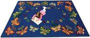 Joy Carpets Butterfly Delight Rug, Multi, 10'9" x 13'2" Oval