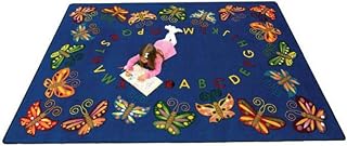 Joy Carpets Butterfly Delight Rug, Multi, 10'9" x 13'2" Oval