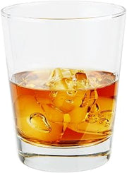 Set of 6 Libbey 816CD Heavy Base Double Rocks / Old Fashioned Glass, 15 ounce, w/ Signature Party Picks