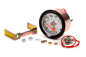8-18V Voltmeter by QuickCar Racing Products – Stock, Silver, Model 611-6007