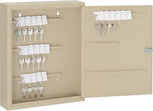 Global Industrial Key Cabinet, 110 Keys, 14x3-1/8x17-1/8, Sand