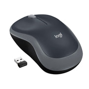 Wireless Mouse - Gray (Renewed) by Logitech – 1-Pack, Metal, gray, Model M185
