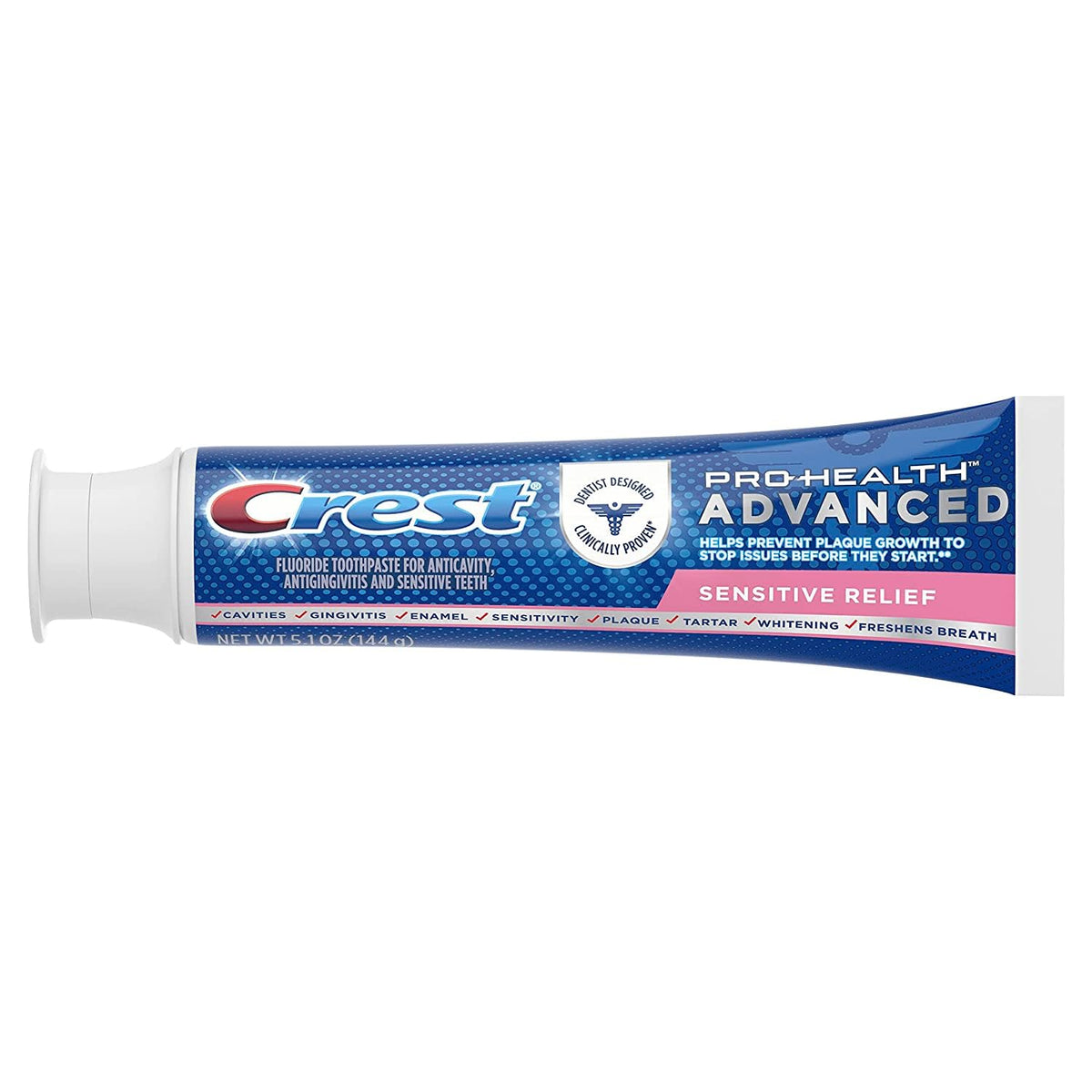 Pro-Health Advanced Toothpaste by Crest – 5.1 Ounce (Pack of 2), White, Pack of 2, Model 474363