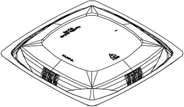 Par-Pak 5DD200-DL Dome Lid For 24-48 Oz Square Bowls - 300 / CS