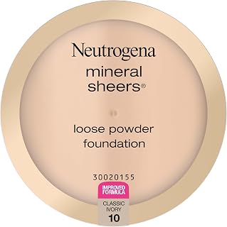 Neutrogena Mineral Sheers Loose Powder Foundation, Classical Ivory, .19 oz