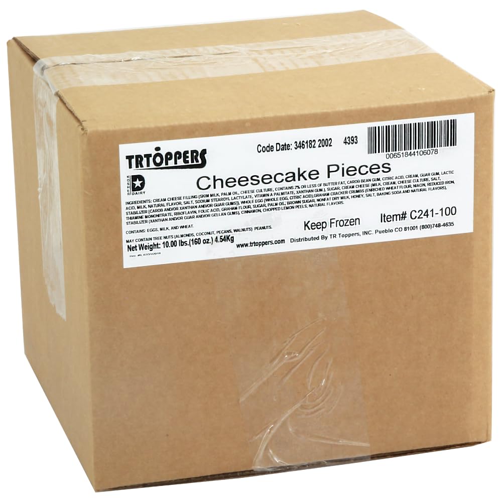 TR Toppers Premium Cheesecake Pieces by T.R. Toppers – 160 Ounce (Pack of 1), Model C241-100