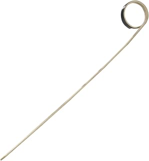PacknWood 209BBJOYO18 - Fruit Skewer Ring Loop - “Joyo Rond" Black Bamboo Skewer with Side Twist - Natural Bamboo Picks Appetiser Skewers with Curlicue Twist Design (7.09") - (2000 per case)