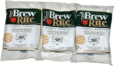 Brew Rite Rockline Wrap Around Percolator Coffee Filters (Pack of 3) 1-pack, Made In USA