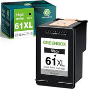 GREENBOX 61XL Black Ink Cartridge High Yield for 61XL Ink Cartridge, 1-Pack | Replacement for HP Envy 4500 5530 5534 5535 Deskjet 1000 1010 1510 1512 2540 3050 3510 3050A Officejet 2620 4630 4635 Printer