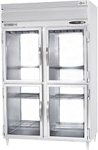 Beverage-Air PRD2HC-1BHG P Series - Top Mount - Pass Thru Refrigerator- Two Section - Half Glass Doors
