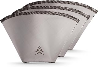 VSSL Nest #1 Reusable Coffee Filter | Stainless Steel Mesh Filter | Pour Over Filters for Camping | Sustainable & Eco-Friendly Coffee Gear | Compact, Durable & Adventure Ready | Pack of 3
