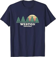 Weston WI Vintage Throwback Tee Retro 70s Design T-Shirt