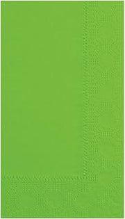 Hoffmaster 180561 Dinner Napkin, Regal Embossed, 2-Ply, 1/8 Fold, 17" Length x 15" Width, Fresh Lime (8 Packs of 125)