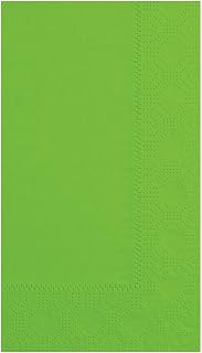 Hoffmaster 180561 Dinner Napkin, Regal Embossed, 2-Ply, 1/8 Fold, 17" Length x 15" Width, Fresh Lime (8 Packs of 125)