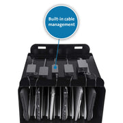 Universal Tablet and Laptop AC Lock & Charge Station (K62880NA) by Kensington – 12 bay, Metal, Black, Model K628880NA