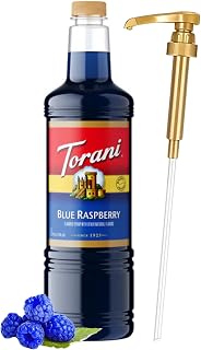 Torani Blue Raspberry Syrup 1L with Pump – Snow Cones & Cocktails