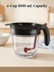 SimCoker Gravy Separator, Bottom Release Design, 4 Cup Black