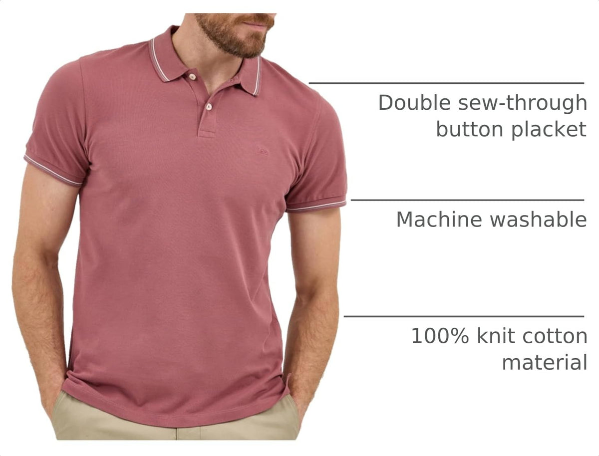 Men's Legendary Polo Shirt by Lee – Cotton, Henna, Model 112364256
