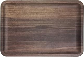 HUBERT Serving Platter Rectangular with Acacia Finish - 13 1/2 L x 9 1/8 W