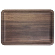 Serving Platter Rectangular with Acacia Finish - 13 1/2 L x 9 1/8 W by HUBERT – 13.5" x 9.1" x 0.9", Melamine, Acacia, Model M1351-ACACIA